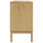 vidaXL Aparador FLORO madera maciza de pino marrón cera 114x43x74 cm vidaXL Aparador FLORO madera maciza de pino marrón cera 114x43x74 cm