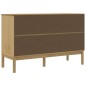 vidaXL Aparador FLORO madera maciza de pino marrón cera 114x43x74 cm vidaXL Aparador FLORO madera maciza de pino marrón cera 114x43x74 cm