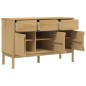 vidaXL Aparador FLORO madera maciza de pino marrón cera 114x43x74 cm vidaXL Aparador FLORO madera maciza de pino marrón cera 114x43x74 cm