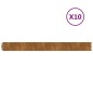 vidaXL Bordes de césped acero corten flexible 10 piezas 10x103 cm vidaXL Bordes de césped acero corten flexible 10 piezas 10x103 cm