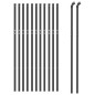 vidaXL Cerca de alambre de acero galvanizado gris antracita 0,8x25 m vidaXL Cerca de alambre de acero galvanizado gris antracita 0,8x25 m