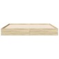 vidaXL Estructura de cama madera de ingeniería roble Sonoma 120x200 cm vidaXL Estructura de cama madera de ingeniería roble Sonoma 120x200 cm