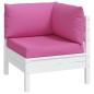 vidaXL Cojines para palés 3 piezas tela Oxford rosa