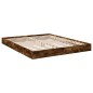 vidaXL Estructura de cama madera de ingeniería roble ahumado 150x200cm vidaXL Estructura de cama madera de ingeniería roble ahumado 150x200cm