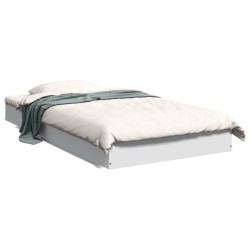 vidaXL Estructura de cama madera de ingeniería blanca 90x190 cm