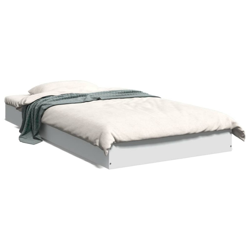 vidaXL Estructura de cama madera de ingeniería blanca 90x190 cm vidaXL Estructura de cama madera de ingeniería blanca 90x190 cm