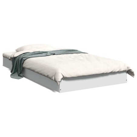 vidaXL Estructura de cama madera de ingeniería blanca 90x190 cm