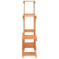vidaXL Soporte para flores madera maciza de abeto 95x25x96 cm