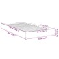 vidaXL Estructura de cama madera de ingeniería roble Sonoma 90x190 cm vidaXL Estructura de cama madera de ingeniería roble Sonoma 90x190 cm