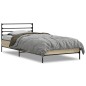 vidaXL Estructura cama madera ingeniería metal roble Sonoma 75x190 cm vidaXL Estructura cama madera ingeniería metal roble Sonoma 75x190 cm