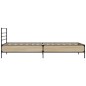 vidaXL Estructura cama madera ingeniería metal roble Sonoma 75x190 cm vidaXL Estructura cama madera ingeniería metal roble Sonoma 75x190 cm