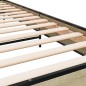 vidaXL Estructura cama madera ingeniería metal roble Sonoma 75x190 cm vidaXL Estructura cama madera ingeniería metal roble Sonoma 75x190 cm