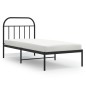 vidaXL Estructura de cama con cabecero metal negro 90x190 cm vidaXL Estructura de cama con cabecero metal negro 90x190 cm