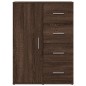 vidaXL Aparadores 2 uds madera de ingeniería roble marrón 59x39x80 cm vidaXL Aparadores 2 uds madera de ingeniería roble marrón 59x39x80 cm