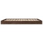 vidaXL Estructura de cama madera de ingeniería marrón roble 160x200 cm vidaXL Estructura de cama madera de ingeniería marrón roble 160x200 cm