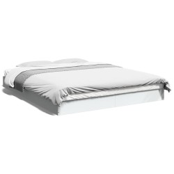 vidaXL Estructura de cama madera de ingeniería blanca 160x200 cm