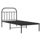 vidaXL Estructura de cama con cabecero metal negro 90x190 cm vidaXL Estructura de cama con cabecero metal negro 90x190 cm