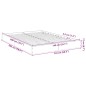 vidaXL Estructura de cama madera de ingeniería gris hormigón 140x200cm