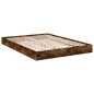 vidaXL Estructura de cama madera de ingeniería roble ahumado 140x190cm vidaXL Estructura de cama madera de ingeniería roble ahumado 140x190cm