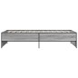 vidaXL Estructura cama madera ingeniería metal gris Sonoma 90x190 cm vidaXL Estructura cama madera ingeniería metal gris Sonoma 90x190 cm