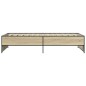 vidaXL Estructura cama madera ingeniería metal roble Sonoma 90x200 cm vidaXL Estructura cama madera ingeniería metal roble Sonoma 90x200 cm