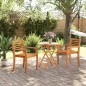 vidaXL Mesa de jardín plegable madera maciza de acacia Ø70x75 cm vidaXL Mesa de jardín plegable madera maciza de acacia Ø70x75 cm