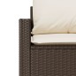vidaXL Set de sofás de jardín 4 pzas y cojines ratán sintético marrón vidaXL Set de sofás de jardín 4 pzas y cojines ratán sintético marrón