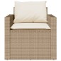 vidaXL Juego de sofás jardín con cojines 4 pzas ratán sintético beige vidaXL Juego de sofás jardín con cojines 4 pzas ratán sintético beige