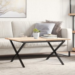 vidaXL Patas de mesa de centro estructura X hierro fundido 70x60x43 cm