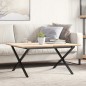 vidaXL Patas de mesa de centro estructura X hierro fundido 70x60x43 cm