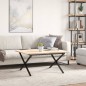 vidaXL Patas de mesa de centro estructura X hierro fundido 70x60x43 cm