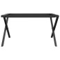 vidaXL Patas de mesa de centro estructura X hierro fundido 70x60x43 cm
