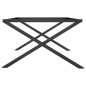 vidaXL Patas de mesa de centro estructura X hierro fundido 70x60x43 cm