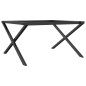 vidaXL Patas de mesa de centro estructura X hierro fundido 70x60x43 cm