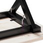 vidaXL Patas de mesa de centro estructura X hierro fundido 60x50x38 cm