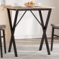 vidaXL Patas de mesa de comedor estructura X hierro fundido 60x40x73cm vidaXL Patas de mesa de comedor estructura X hierro fundido 60x40x73cm
