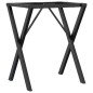 vidaXL Patas de mesa de comedor estructura X hierro fundido 60x40x73cm vidaXL Patas de mesa de comedor estructura X hierro fundido 60x40x73cm