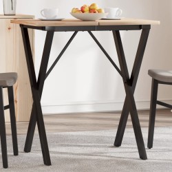 vidaXL Patas de mesa de comedor estructura X hierro fundido 50x40x73cm