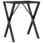 vidaXL Patas de mesa de comedor estructura X hierro fundido 50x40x73cm vidaXL Patas de mesa de comedor estructura X hierro fundido 50x40x73cm