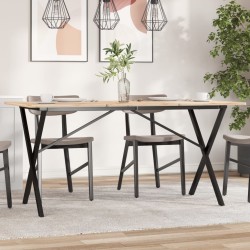 vidaXL Patas de mesa comedor estructura X hierro fundido 120x60x73 cm