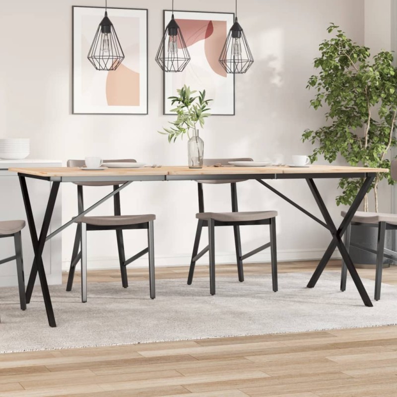 vidaXL Patas de mesa comedor estructura X hierro fundido 160x80x73 cm vidaXL Patas de mesa comedor estructura X hierro fundido 160x80x73 cm