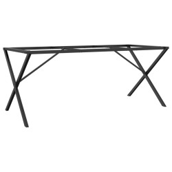vidaXL Patas de mesa comedor estructura X hierro fundido 160x80x73 cm