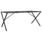 vidaXL Patas de mesa comedor estructura X hierro fundido 160x80x73 cm vidaXL Patas de mesa comedor estructura X hierro fundido 160x80x73 cm