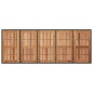 vidaXL Mesa de jardín superficie madera acacia ratán negro 240x90x75cm vidaXL Mesa de jardín superficie madera acacia ratán negro 240x90x75cm