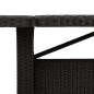 vidaXL Mesa de jardín superficie madera acacia ratán negro 240x90x75cm vidaXL Mesa de jardín superficie madera acacia ratán negro 240x90x75cm