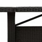 vidaXL Mesa de jardín superficie de vidrio ratán PE negro 240x90x75 cm vidaXL Mesa de jardín superficie de vidrio ratán PE negro 240x90x75 cm