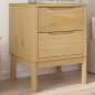 vidaXL Mesita de noche FLORO madera de pino marrón cera 45x39x57 cm vidaXL Mesita de noche FLORO madera de pino marrón cera 45x39x57 cm