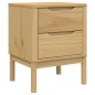 vidaXL Mesita de noche FLORO madera de pino marrón cera 45x39x57 cm vidaXL Mesita de noche FLORO madera de pino marrón cera 45x39x57 cm