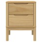 vidaXL Mesita de noche FLORO madera de pino marrón cera 45x39x57 cm vidaXL Mesita de noche FLORO madera de pino marrón cera 45x39x57 cm
