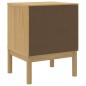 vidaXL Mesita de noche FLORO madera de pino marrón cera 45x39x57 cm vidaXL Mesita de noche FLORO madera de pino marrón cera 45x39x57 cm